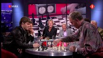 Magnus Carlsen playing a one minute game against Hans Bohm | Chess games computer