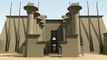 Tempio di Karnak - Ricostruzione digitale 3D - Ingresso processionale Ovest