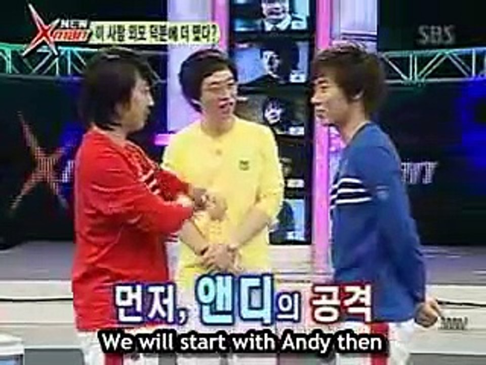 [Eng] Haha & Andy's English battle on Xman
