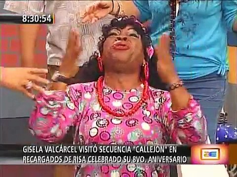 Gisela Valcárcel fue invitada a Recargados de Risa (América Espectáculos 09-12-09)