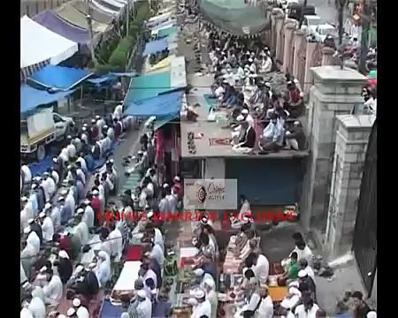 Pakistani flags were hoisted during prayers in a mosque in Kashmir July 2015
