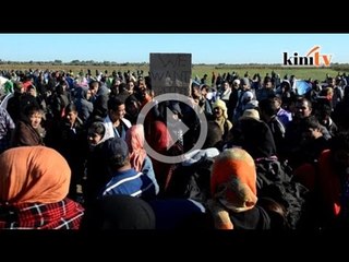Pelarian terus tiba, sempadan Hungary-Serbia tegang