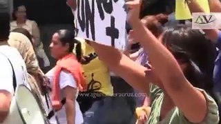 3ra marcha en contra del aumento al transporte público en Xalapa