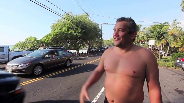 Mayor Billy Kenoi totally stoked after a go-out at Lymans wishing us Happy Holidays...