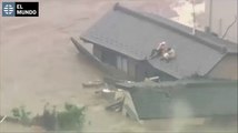El tifón Etau provoca graves inundaciones en Japón