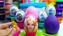 Surprise Eggs Barbie Play Doh Peppa Pig Frozen LPS Egg Disney Toys