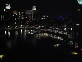 Night View from our Balcony at the Walt Disney World Dolphin Hotel - August 17, 2008