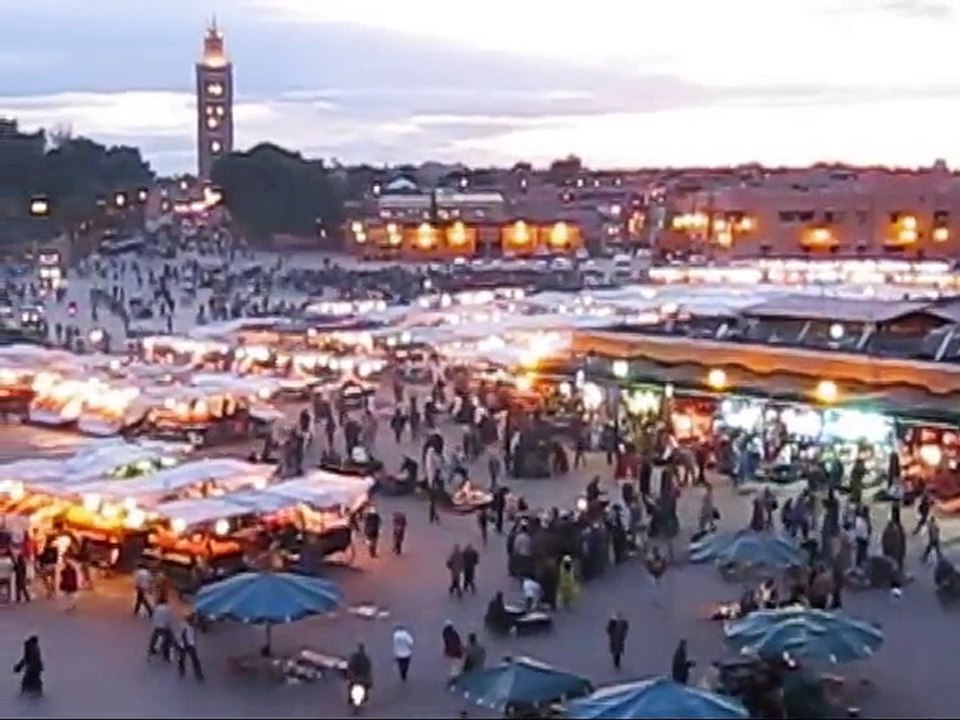Jamaa el Fna Square in Marrakech, Morocco