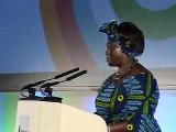 Wangari Maathai speaks at the 2008 Ashden Awards ceremony