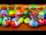 Surprise Eggs ,Peppa Pig , Play Doh , Spider Man , Dora , Toy Story , Cars ,  1
