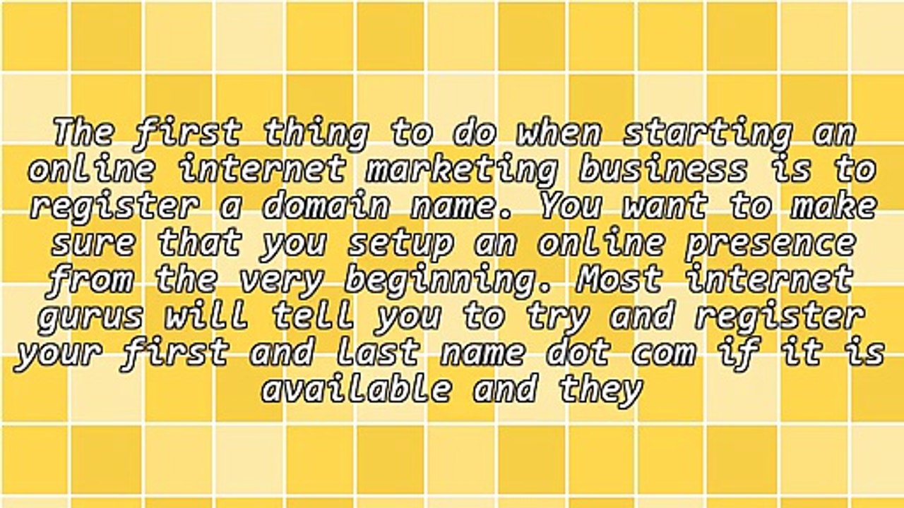 Registering A Domain Name for Your Internet Business