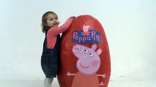 Peppa Pig Huge Giant surprise egg unboxing toys Gigantes juguetes unboxing huevo sorpresa