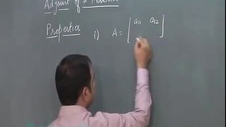 Class 12 Maths Matrices Properties of Adjoint of a Matrix Video Lecture