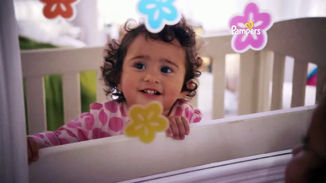 Your Baby will wake up dancing after a dry night’s sleep with Pampers.