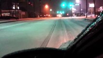 Snow n Icy Road In Texas