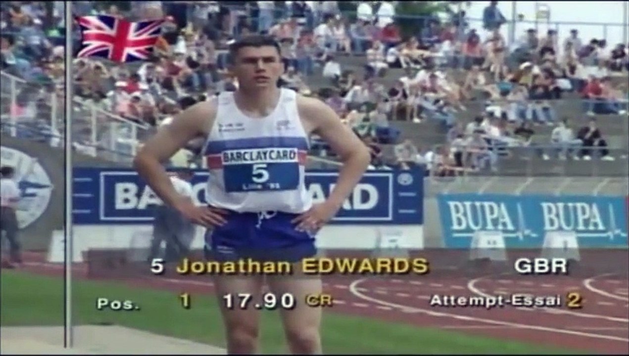 Jonathan Edwards 18m43 (+2.4 - WR Cancelled) | Villeneuve d'Ascq 1995