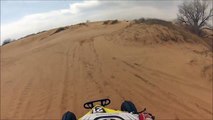 Atv pile up at Little Sahara Sand Dunes(GoPro)