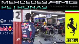 F1 2015 Spanish GP Daniel Ricciardo Broke The Garage Funny Free Practice 2