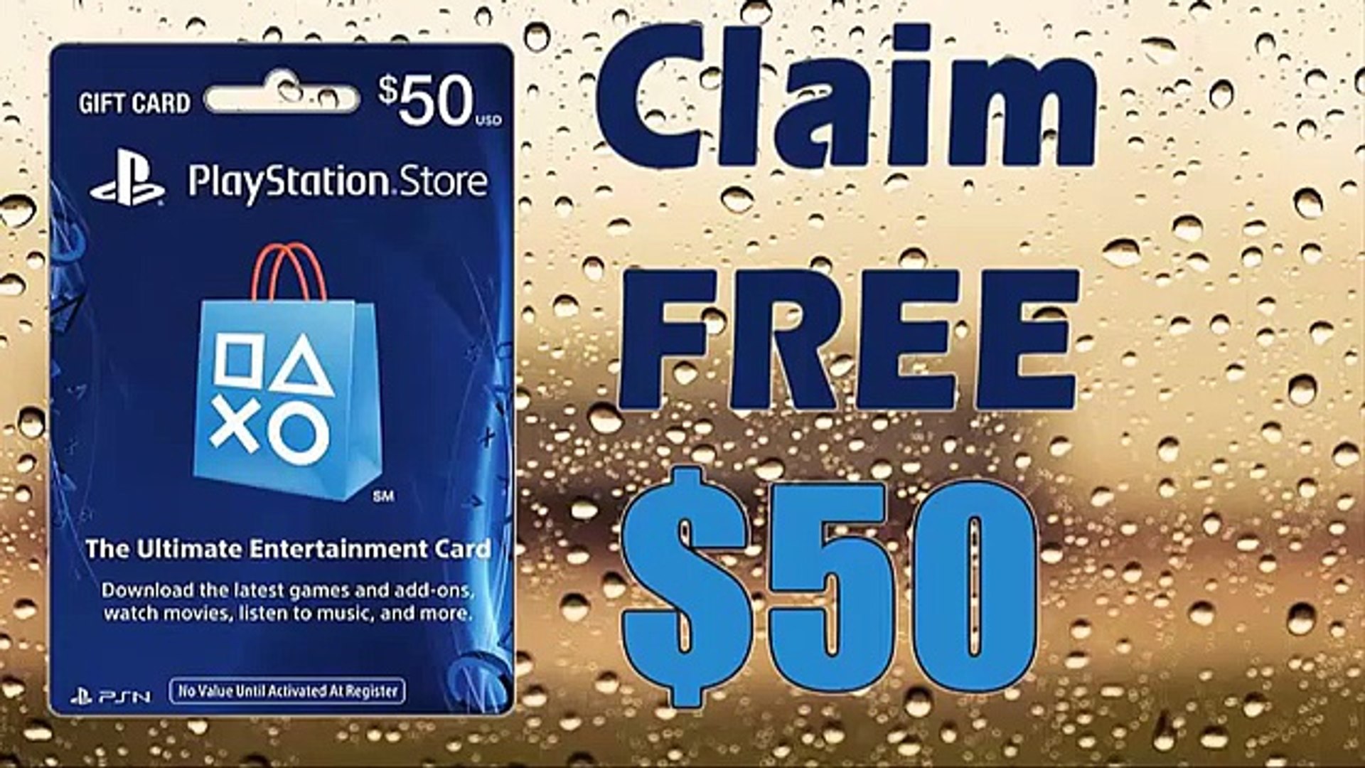 Get Free PlayStation Stores 50$ Instant Redeem Code!! - video Dailymotion
