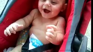 Baby wild laughing