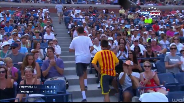 Zap Sport du 10 Sept. : Wawrinka offre sa raquette cassée, Mladenovic sait jongler, Mirotic déchire le drapeau serbe