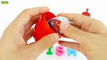 Spiderman Surprise Egg Learn-A-Word! Spelling Animals! Disney Cars And Spiderman Toys
