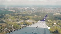 LOT Polish Airlines - Embraer 195 Gorgeous approach and landing in Warsaw Chopin