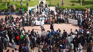 Les Manifestations des étudiants de la FST Tanger 27/02/2014