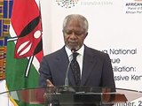 Kofi Annan Opens KNDR 3 Conference in Nairobi Kenya