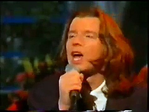 Rick Astley Move Right Out (TV performance, Sweden)
