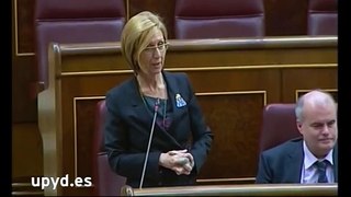 Rosa Díez, UPyD, denuncia paraísos fiscales en España y Montoro los justifica por los 
