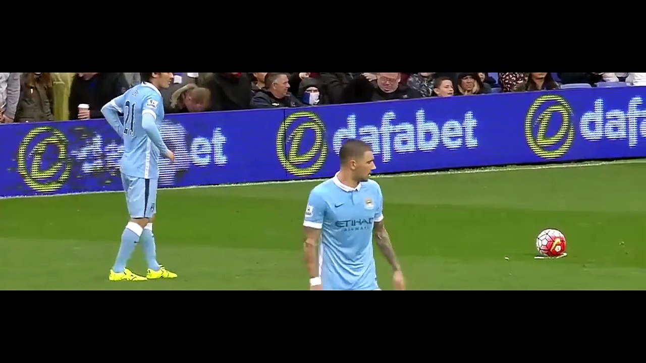 David Silva vs Everton (A) 2015-2016 EPL HD