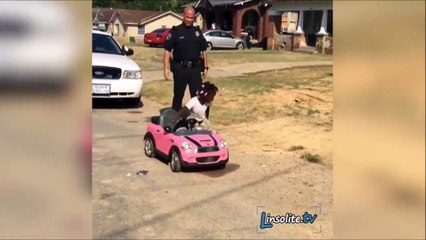 When a terrible driver wants to escape from the police...