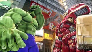 Đại Chiến Người Khổng Lồ Xanh Hulk  VS  hulkbuster Siêu Người Máy