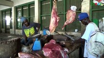 Butchers (meat sellers) in Serekunda Market || Fullas