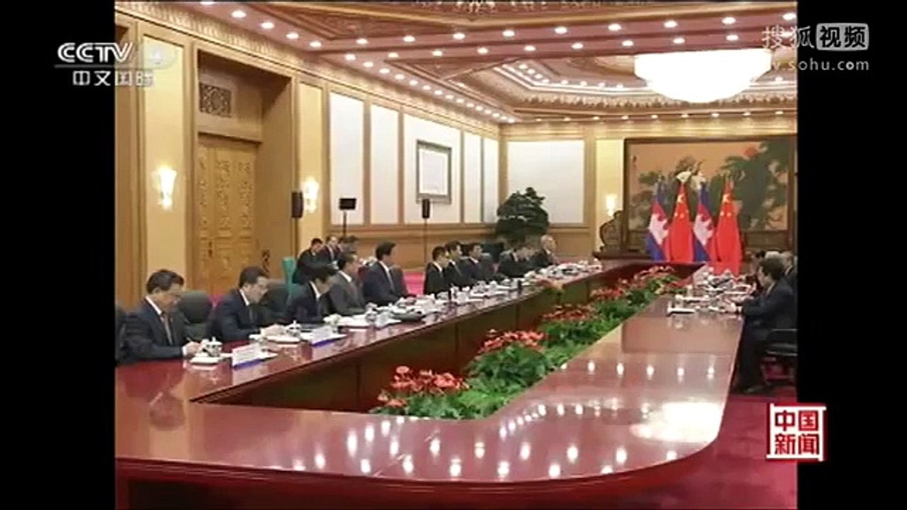 China Hot News 习近平会见柬埔寨国王西哈莫尼
