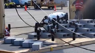 Darpa Robotics Challenge 2013: JPL's RoboSimian on terrain task