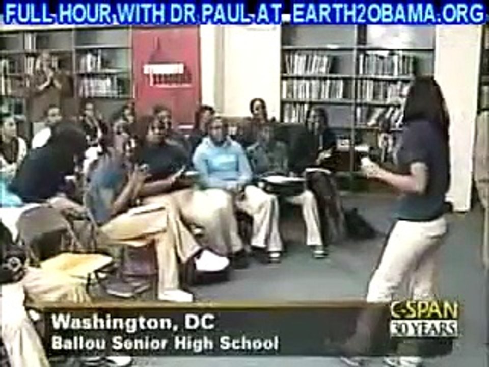 Ron Paul on C-SPAN's Students & Leaders at Ballou Senior High School, Washington D.C. - Part 1/6