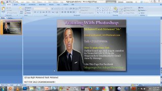 Photoshop Lessons For Mo  +25215990006 Lesson 20