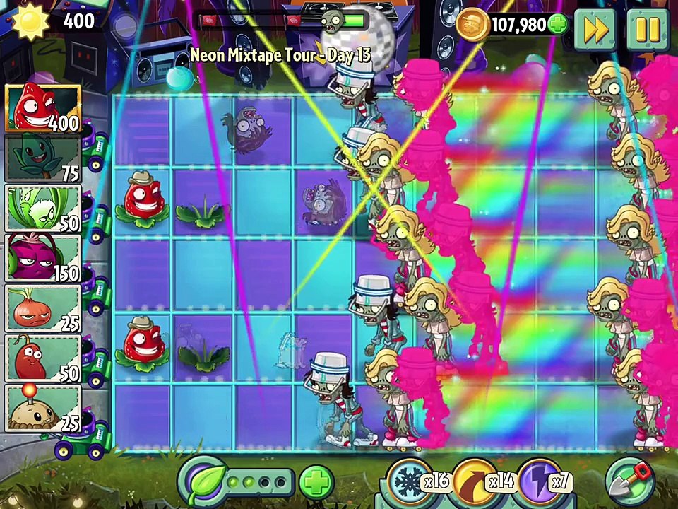 Plants vs Zombies 2 IOS Part xx13 Neon Mixtape Tour Day 13 Last Stand I