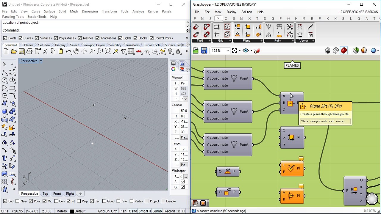 Grasshopper | 1.1 | Operaciones básicas I - Clase 1 | www.jbono.es