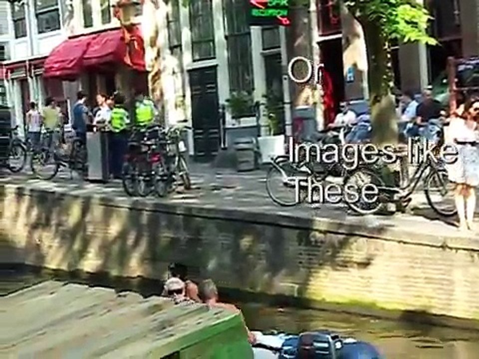 The red light district of Amsterdam by day light