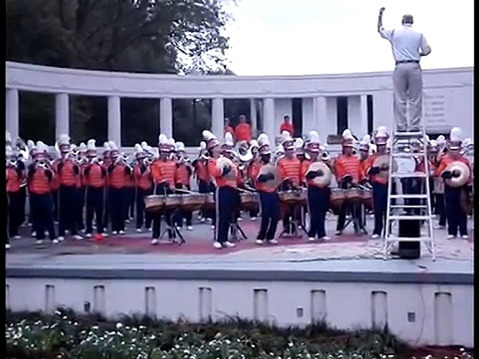 Clemson Tiger Band '08 - "Alma Mater", "Tiger Rag" (27 Sep)