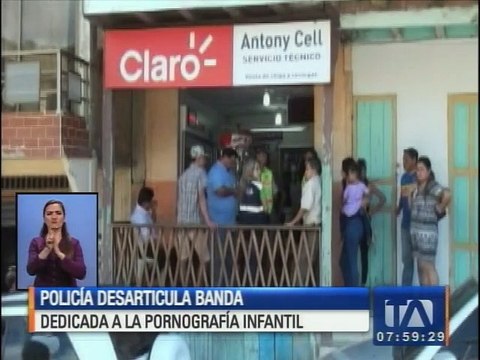 DESARTICULACIÓN DE UNA BANDA DEDICADA A LA PORNOGRAFÍA INFANTIL