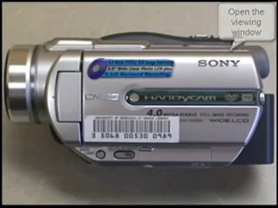 Transfer Video from Sony Handycam DCR-DVD505-DVD905