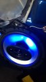 Blue illuminated 6.5 inch speakers
