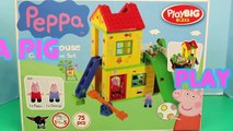 Peppa Pig Park Play House Construction Set Playground Slides George Pig Mega Bloks DisneyCarToys