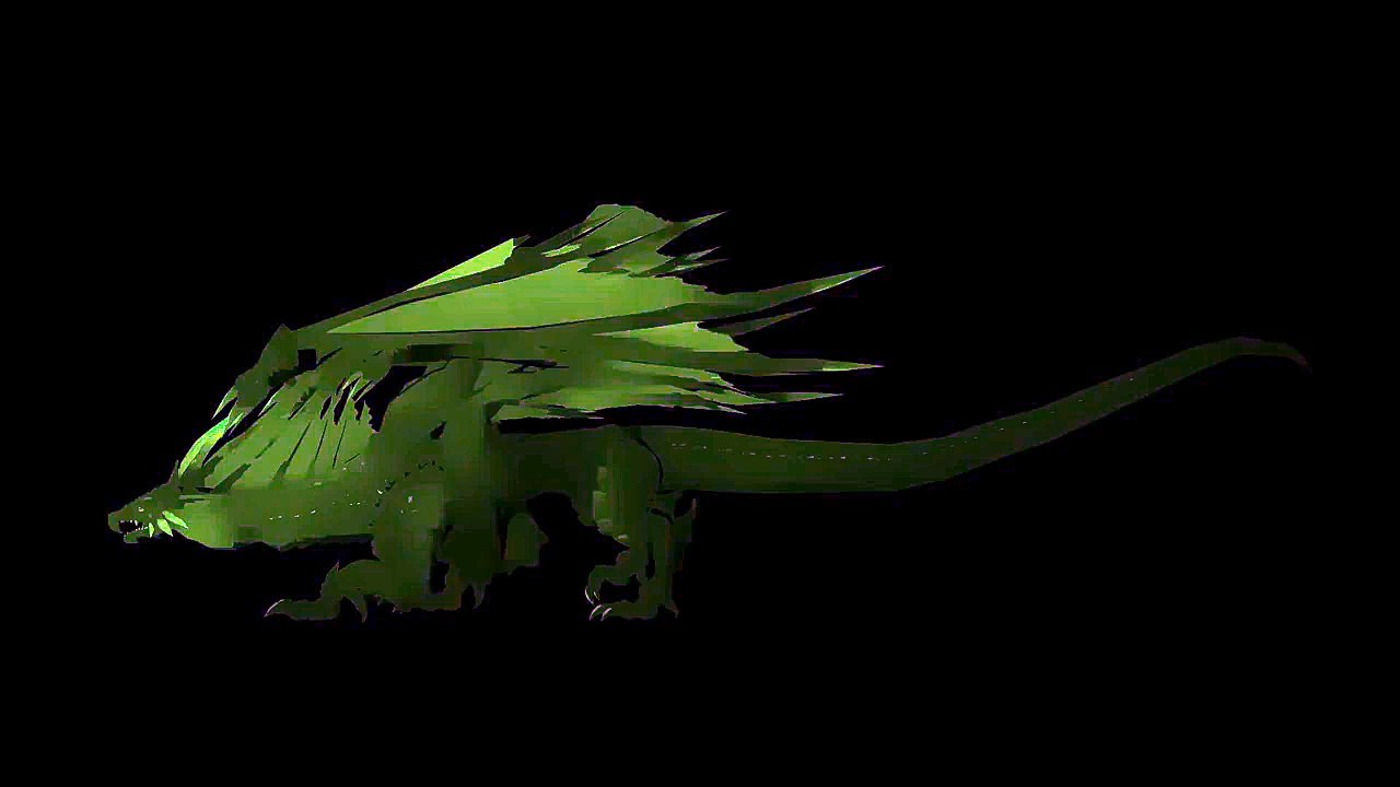 Cartoon Dragon Walk Cycle