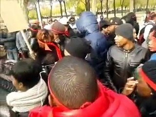 MARCHE DES CONGOLAIS DE PARIS le 7/12/2011