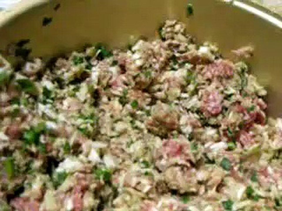 Cooking Gyoza with Japanese Homestay family